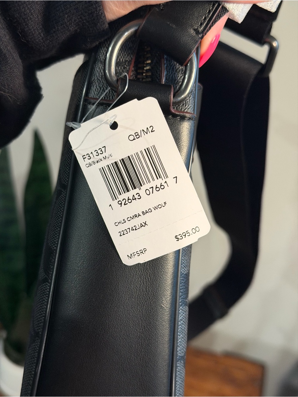 Coach Charles Camera Bag In Signature Canvas With Wolf Motif F31337 NWT - Picture 8 of 16